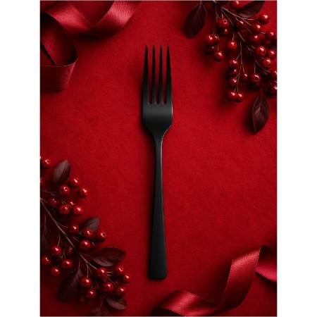 Tenedor mesa Verdi 18/0 pvd negro mate