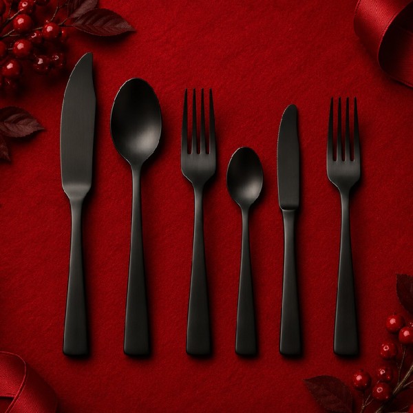 Cuchara cafe Verdi 18/0 pvd negro mate
