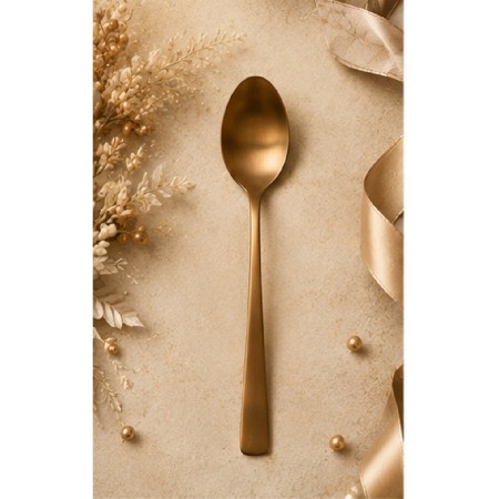 Cuchara mesa Verdi  18/0 pvd bronce mate