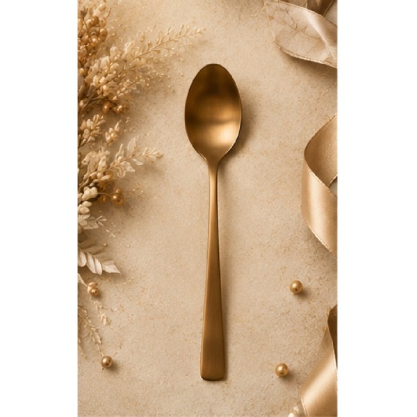Cuchara mesa Verdi  18/0 pvd bronce mate