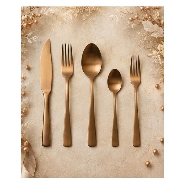 Cuchillo postre Verdi 18/0 pvd bronce mate