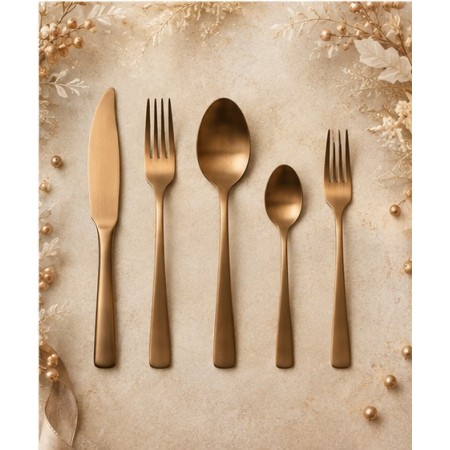 Cuchillo postre Verdi 18/0 pvd bronce mate