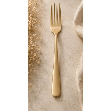 Tenedor pescado Verdi 18/0 pvd champan mate