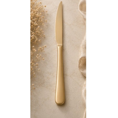 Cuchillo chuletero Verdi 18/0 pvd champan mate